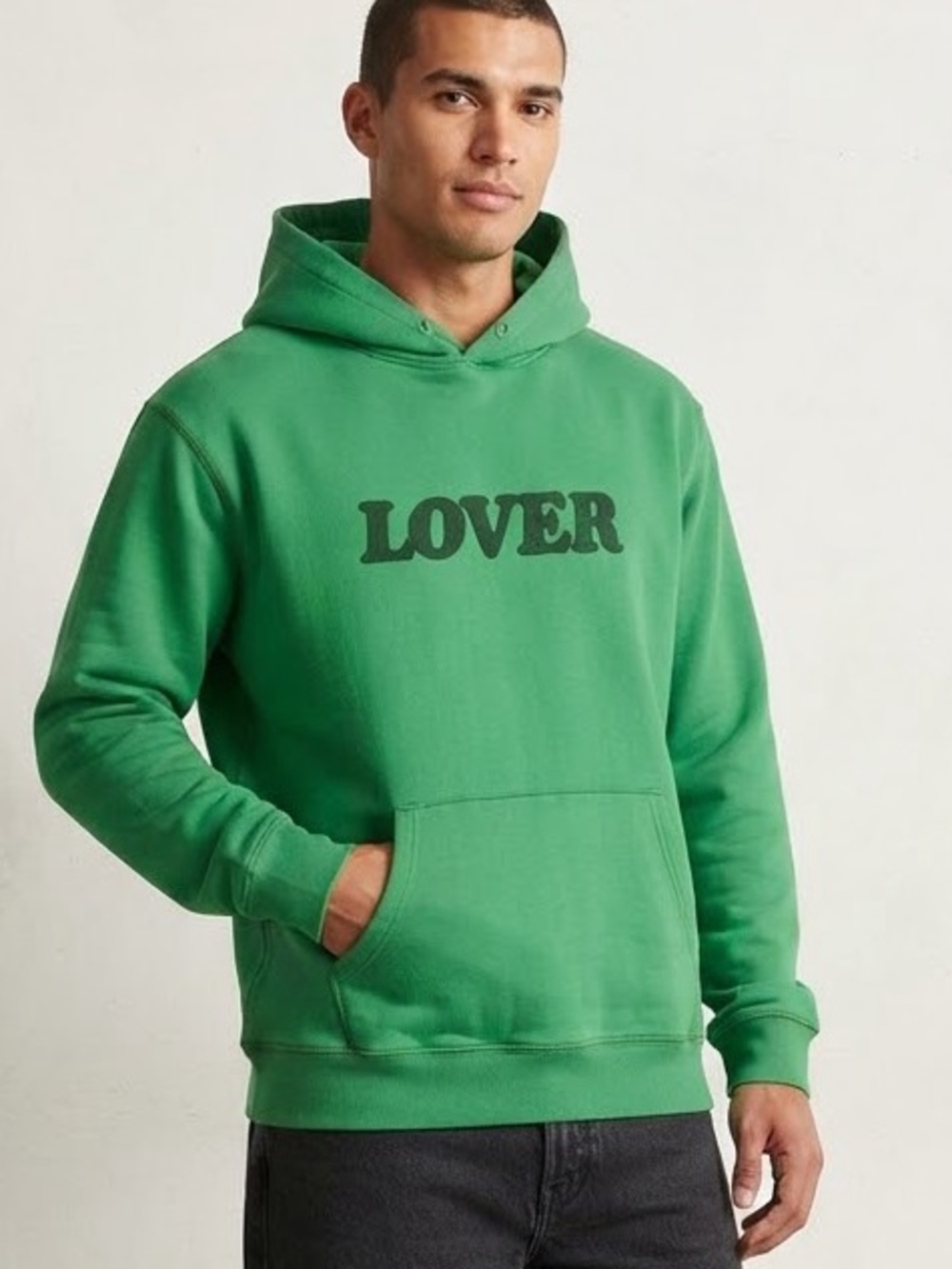 BIANCA CHANDÔN Green "Lover" Pullover Hoodie XL